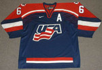 PHIL HOUSLEY 2002 USA Nike Olympic Throwback Hockey Jersey