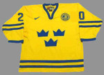 HENRIK SEDIN Team Sweden Nike Olympic Throwback Hockey Jersey