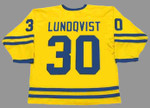 HENRIK LUNDQVIST Team Sweden Nike Olympic Throwback Hockey Jersey