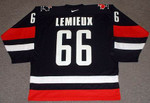 MARIO LEMIEUX 2002 Team Canada Nike Olympic Alternate Throwback Hockey Jersey - BACK