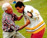 HAPPY GILMORE Boston Bruins 1990's CCM Vintage White Hockey Jersey - ACTION
