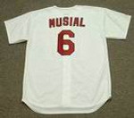 STAN MUSIAL St. Louis Cardinals 1962 Majestic Cooperstown Throwback Home Baseball Jersey