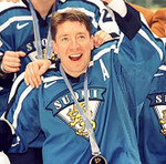 JARI KURRI 1998 Team Finland Nike Olympic Throwback Hockey Jersey