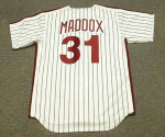 GARRY MADDOX Philadelphia Phillies 1980 Majestic Cooperstown Throwback Home Baseball Jersey - Back