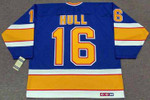 Brett Hull 1993 St. Louis Blues CCM Vintage NHL Throwback Hockey Jersey - Back