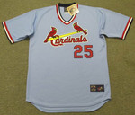 GEORGE HENDRICK St. Louis Cardinals 1982 Majestic Cooperstown Away Baseball Jersey