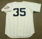 MIKE MUSSINA New York Yankees 2003 Home Majestic Throwback Baseball Jersey - BACK