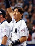 HIDEKI MATSUI New York Yankees 2003 Majestic Cooperstown Home Baseball Jersey