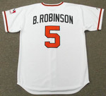 BROOKS ROBINSON Baltimore Orioles 1969 Home Majestic Baseball Throwback Jersey - BACK