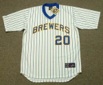 GORMAN THOMAS Milwaukee Brewers 1982 Majestic Cooperstown Home Jersey