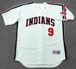 CARLOS BAERGA Cleveland Indians 1993 Majestic Throwback Home Baseball Jersey