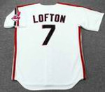 KENNY LOFTON Cleveland Indians 1993 Majestic Throwback Home Baseball Jersey