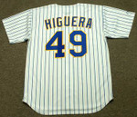 TEDDY HIGUERA Milwaukee Brewers 1990 Majestic Cooperstown Home Jersey