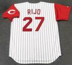 JOSE RIJO Cincinnati Reds 1993 Majestic Throwback Home Baseball Jersey