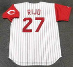 JOSE RIJO Cincinnati Reds 1993 Majestic Throwback Home Baseball Jersey