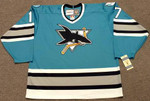 PAT FALLOON San Jose Sharks 1993 CCM Vintage Throwback NHL Hockey Jersey