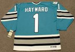 BRIAN HAYWARD San Jose Sharks 1992 CCM Vintage Throwback NHL Hockey Jersey - BACK