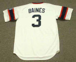 HAROLD BAINES Chicago White Sox 1985 Majestic Throwback Baseball Jersey - BACK