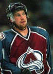 1996 Away CCM Throwback PETER FORSBERG  Vintage Avalanche Jersey - ACTION