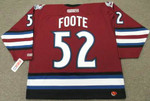 2003 Colorado Avalanche Alternate CCM Throwback ADAM FOOTE NHL hockey jersey - BACK