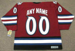 Customized 2002 Alternate CCM Throwback Colorado Avalanche Jersey - BACK