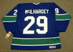 JACK McILHARGEY Vancouver Canucks 1977 CCM Vintage Throwback NHL Hockey Jersey - BACK