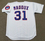 GREG MADDUX Chicago Cubs 1992 Home Majestic Baseball Throwback Jersey