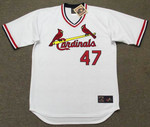 LEE SMITH St. Louis Cardinals 1991 Majestic Cooperstown Throwback Home Jersey