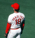 ANDY VAN SLYKE St. Louis Cardinals 1985 Majestic Cooperstown Home Baseball Jersey - ACTION
