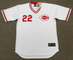 DAN DRIESSEN Cincinnati Reds 1975 Majestic Cooperstown Throwback Baseball Jersey