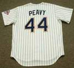 JAKE PEAVY San Diego Padres 1990's Home Majestic Throwback Baseball Jersey - BACK