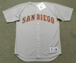 ANDY BENES San Diego Padres 1992 Away Majestic Baseball Throwback Jersey - FRONT