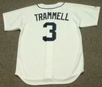 ALAN TRAMMELL Detroit Tigers 1984 Majestic Throwback Home Baseball Jersey