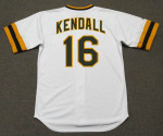 FRED KENDALL San Diego Padres 1974 Majestic Cooperstown Home Baseball Jersey