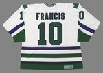 RON FRANCIS 1984 Home CCM Hartford Whalers Jersey - BACK