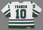 RON FRANCIS 1984 Home CCM Hartford Whalers Jersey - BACK