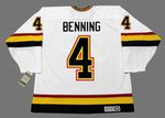 JIM BENNING Vancouver Canucks 1989 CCM Vintage Home NHL Hockey Jersey