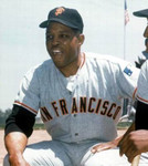WILLIE MAYS San Francisco Giants 1969 Away Majestic Baseball Throwback Jersey - ACTION