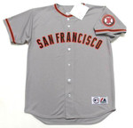 JEFF KENT San Francisco Giants 2002 Majestic Throwback Away Baseball Jersey