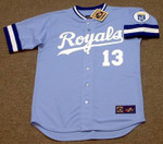 DAVID CONE Kansas City Royals 1986 Away Majestic Throwback Baseball Jersey - FRONT