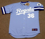 GAYLORD PERRY Kansas City Royals 1983 Majestic Cooperstown Away Baseball Jersey