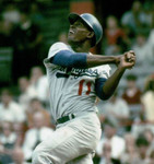 MANNY MOTA Los Angeles Dodgers 1969 Majestic Throwback Away Baseball Jersey