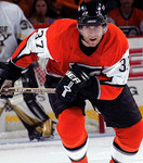 ERIC DESJARDINS Philadelphia Flyers 2003 CCM Throwback Alternate NHL Hockey Jersey