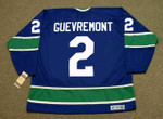 JOCELYN GUEVREMONT Vancouver Canucks 1972 CCM Throwback Jersey - BACK