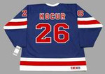 JOEY KOCUR New York Rangers 1991 CCM Vintage Throwback NHL Hockey Jersey