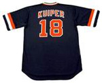 DUANE KUIPER San Francisco Giants 1982 Majestic Cooperstown Away Baseball Jersey