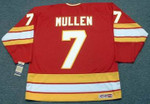 JOE MULLEN Calgary Flames 1980's CCM Vintage Throwback Away NHL Hockey Jersey