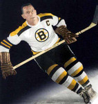 MILT SCHMIDT Boston Bruins 1950's Away CCM Throwback NHL Hockey Jersey - ACTION