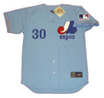 MAURY WILLS Montreal Expos 1969 Majestic Cooperstown Away Baseball Jersey