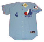 GENE MAUCH Montreal Expos 1969 Majestic Cooperstown Away Baseball Jersey